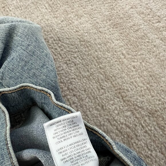 Tinseltown Blue Distressed Jeans Denim Jacket XL - Picture 13 of 13